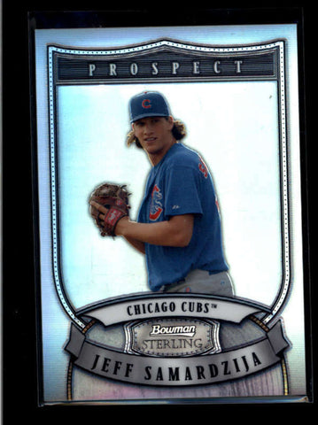 JEFF SAMARDZIJA 2007 BOWMAN STERLING PROSPECTS REFRACTOR ROOKIE #014/199 AB8079