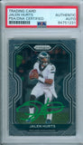 Jalen Hurts 2020 Prizm #343 RC Rookie Autograph PSA DNA Authentic Auto