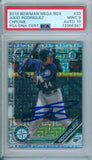Julio Rodriguez 2019 Bowman Mega Box RC Rookie Autograph PSA DNA MINT 9 Auto 10