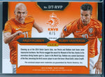 ARJEN ROBBEN / ROBIN VAN PERSIE 2015 PANINI SELECT GREEN REFRACTOR JERSEY SP/5