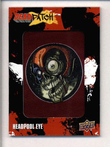 HEADPOOL EYE 20118 UPPER DECK MARVEL DEADPOOL PATCH RELIC #DP21 AC2635