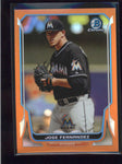 JOSE FERNANDEZ 2014 BOWMAN CHROME #40 ORANGE REFRACTOR PARALLEL #07/25 AB9810