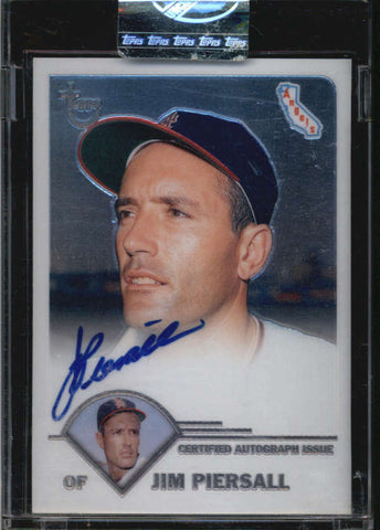 JIM PIERSALL 2003 TOPPS RETIRED SIGNATURE AUTOGRAPH AUTO AB5317