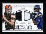 MANZIEL / BRIDGEWATER 2014 NATIONAL TREASURES ROOKIE DUAL USED RELIC #/99 AC2577