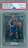 Stephen Curry 2012 Prizm #72 Autograph PSA DNA Gem Mint 10 Auto