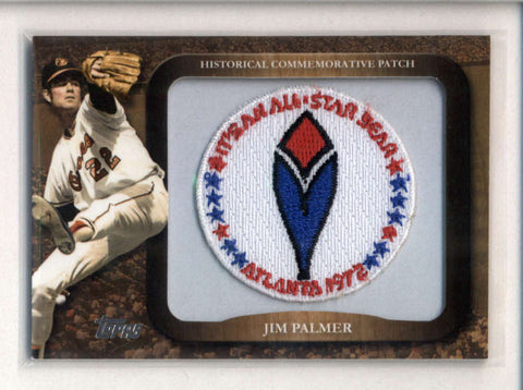 JIM PALMER 2009 TOPPS 1972 MLB ALL-STAR GAME COMMEMORATIVE PATCH AC2565