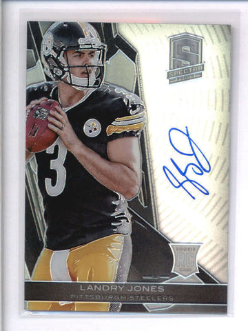 LANDRY JONES 2013 PANINI SPECTRA PRIZM ROOKIE AUTOGRAPH AUTO #91/99 AC2093