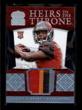 JAMEIS WINSTON 2015 PANINI CROWN ROYALE ROOKIE DIE-CUT 3-CLR PATCH #15/25 AB7150