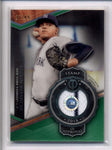 DELLIN BETANCES 2018 TOPPS TRIBUTE GREEN GAME USED WORN JERSEY #27/99 AC2169