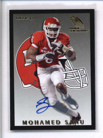 MOHAMED SANU 2012 FLEER RETRO ROOKIE SENSATIONS AUTOGRAPH AUTO AC2087