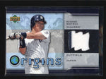 HIDEKI MATSUI 2004 UPPER DECK ORIGINS GAME USED WORN JERSEY W/ STRIPE AB5950