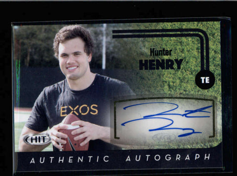 HUNTER HENRY 2016 SAGE HIT #40 ROOKIE AUTOGRAPH AUTO RC AB8622