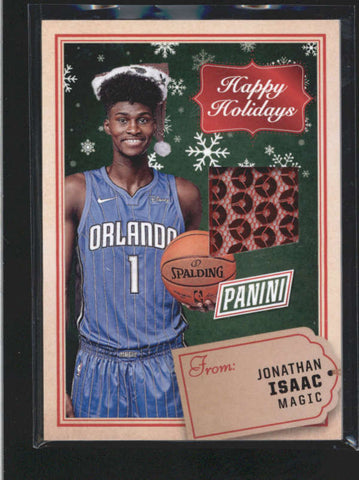 JONATHAN ISAAC 2017 PANINI BLACK FRIDAY HOLIDAY RELIC ROOKIE SANTA HAT AC398