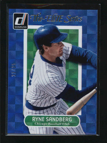 RYNE SANDBERG 2014 DONRUSS THE ELITE SERIES GOLD PARALLEL #21/25 AB6385