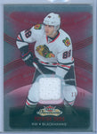 PATRICK KANE 2015/16 FLEER SHOWCASE #64 RED GLOW GAME JERSEY #13/99 AB7683