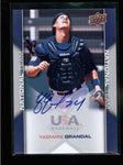 YASMANI GRANDAL 2009 UD TEAM USA ON CARD ROOKIE AUTOGRAPH AUTO SP /502 AC1114