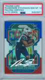 Rhamondre Stevenson 2021 Prizm Red White Blue Rc Rookie PSA DNA Gem Mint 10 Auto