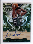 RASHAD VAUGHN 2015/16 CERTIFIED ROOKIE ROLL CALL CAMO MIRROR AUTO #24/25 AC2410