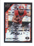 MICHAEL BENNETT 2015 INSCRIPTIONS ON CARD BLACK ROOKIE AUTOGRAPH AUTO /25 AC306