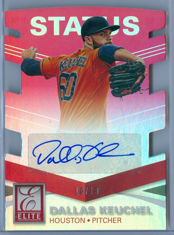 DALLAS KEUCHEL 2015 ELITE SIGNATURE STATUS PINK AUTO AUTOGRAPH SP/10