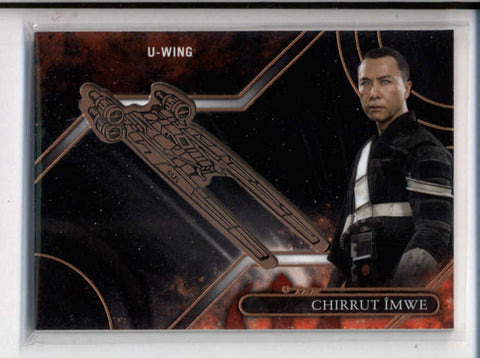 CHIRRUT IMWE (U-WING) STAR WARS GALACTIC FILES ROGUE ONE MEDALLION RELIC AC116