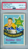 Bobby Orr 1969 O-Pee-Chee All Star OPC #212 Autograph PSA DNA GEM MT 10 AUTO